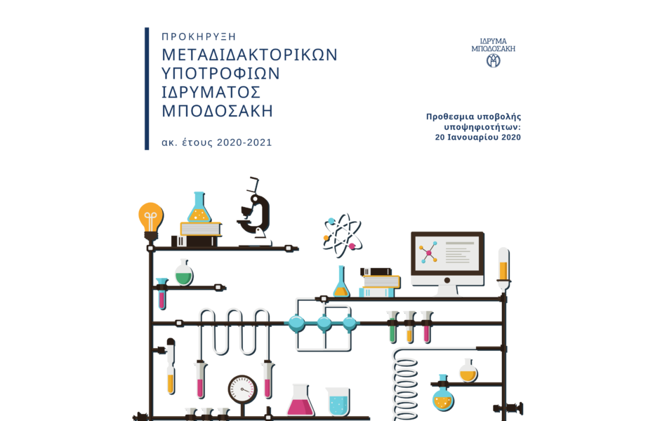 Προκήρυξη μεταδιδακτορικών ερευνητικών υποτροφιών ακ. έτους 2020-2021